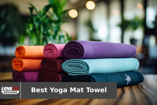 Gaiam Yoga Mat Towel Microfiber Mat-Sized Yoga Towel for Hot Yoga Heron  Lilac