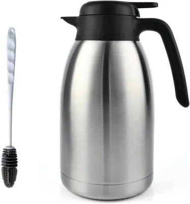 GearRoot 68oz Coffee Carafe Airpot Insulated Thermos Urn Stainless Steel  Vacuum Thermal Pot Flask