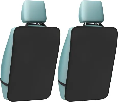 Kick Mats with Organizer - 2 Pack Backseat Protector Seat Covers for Your  Car, SUV, Minivan or Truck Seats - Vehicle Back Seat Kids Safety  Accessories