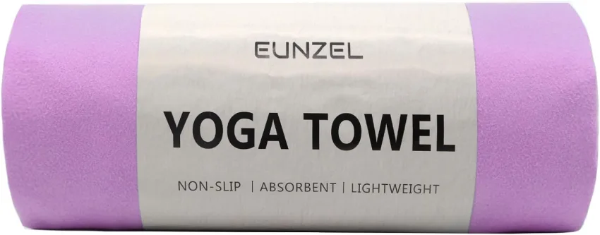  Youphoria 24-Inch-by-72-Inch Microfiber Yoga Towel, Black  Towel/Gray Stitching : Sports & Outdoors