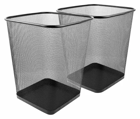 Iris Usa 6 Gallon / 24 Quart Plastic Wastebasket Trash Cans For