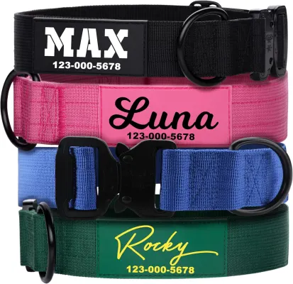 Pawblefy Personalized Dog Collar - Heavy Duty Tactical