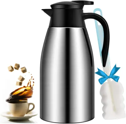 Cresimo 68 Oz Stainless Steel Thermal Coffee Carafe / Double