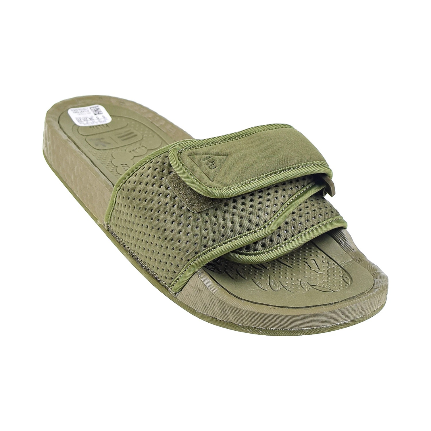 X PHARRELL WILLIAMS CHANCELETAS HU BOOST SLIDE (OLIVE)