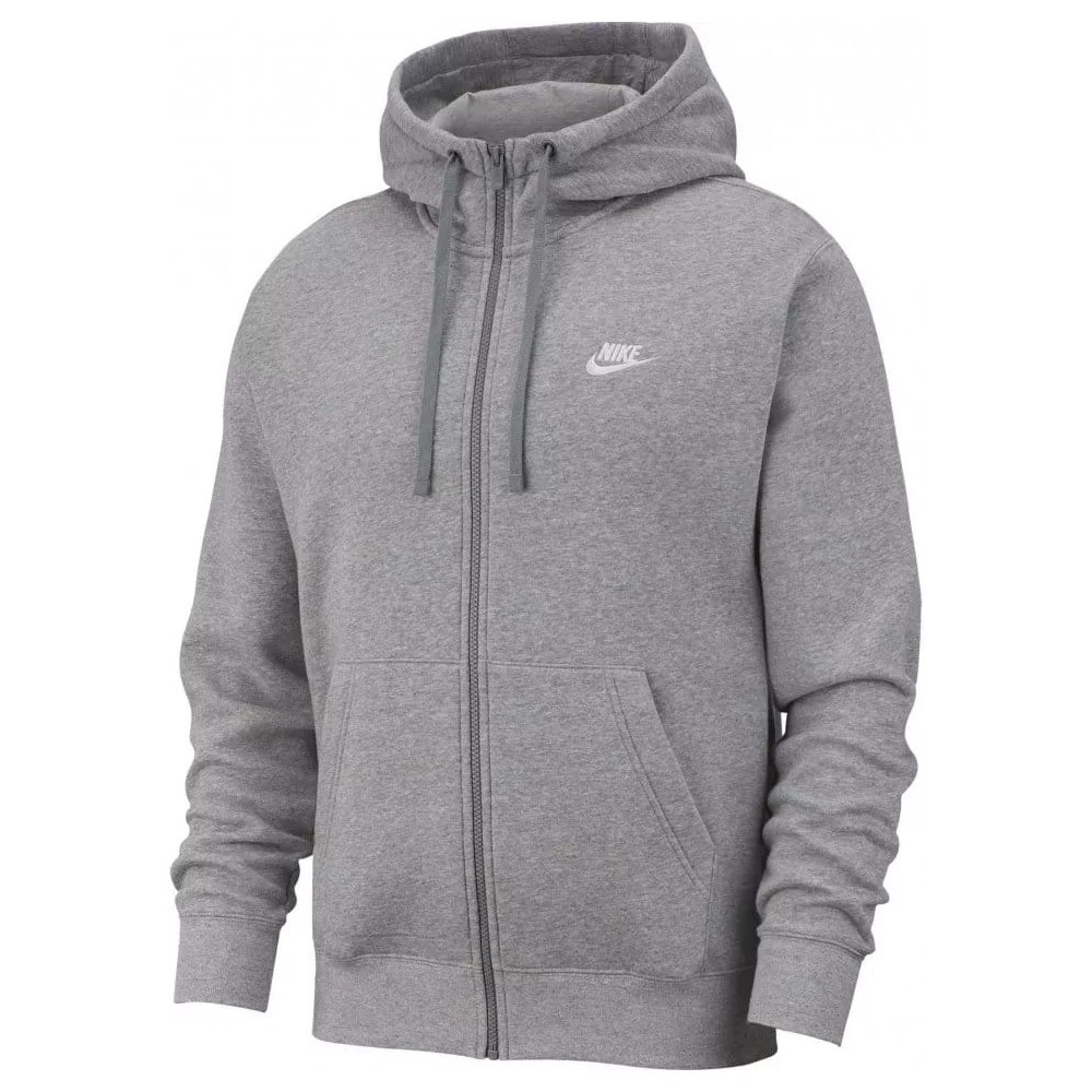 SPORTSWEAR CLUB FLEECE DARK GREY HEATHER / MATTE SILVER / WHITE