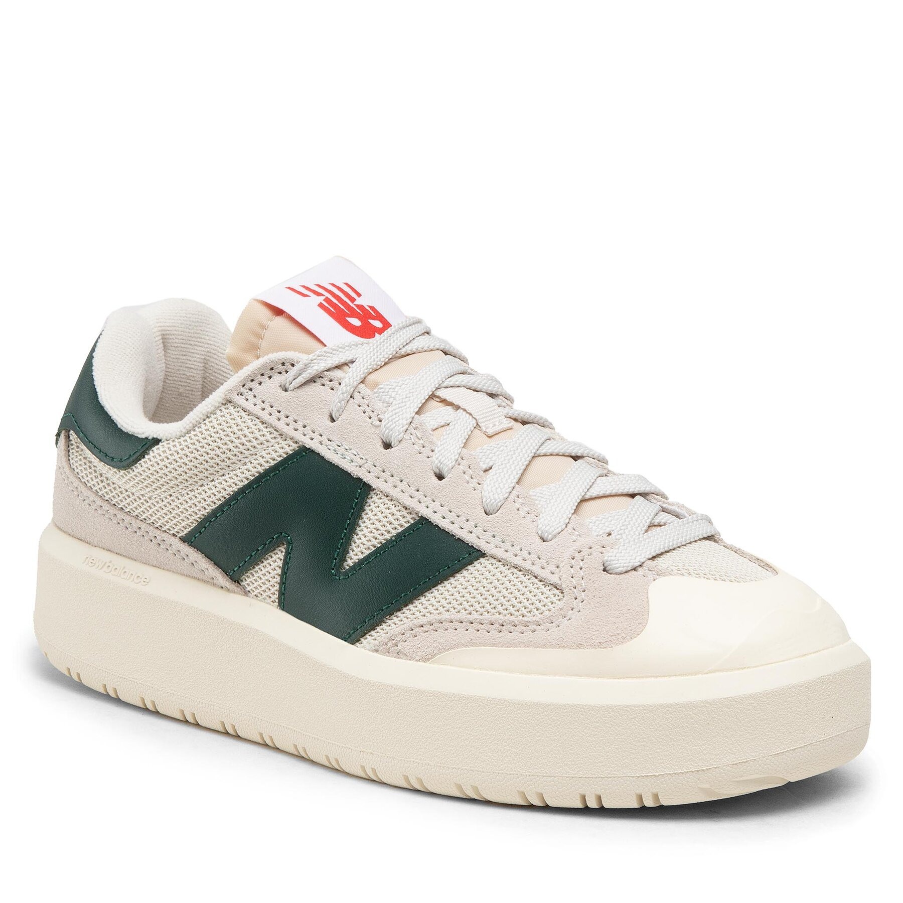 NEW BALANCE CT302 WHITE / NIGHT WATCH GREEN (DARK GREEN)