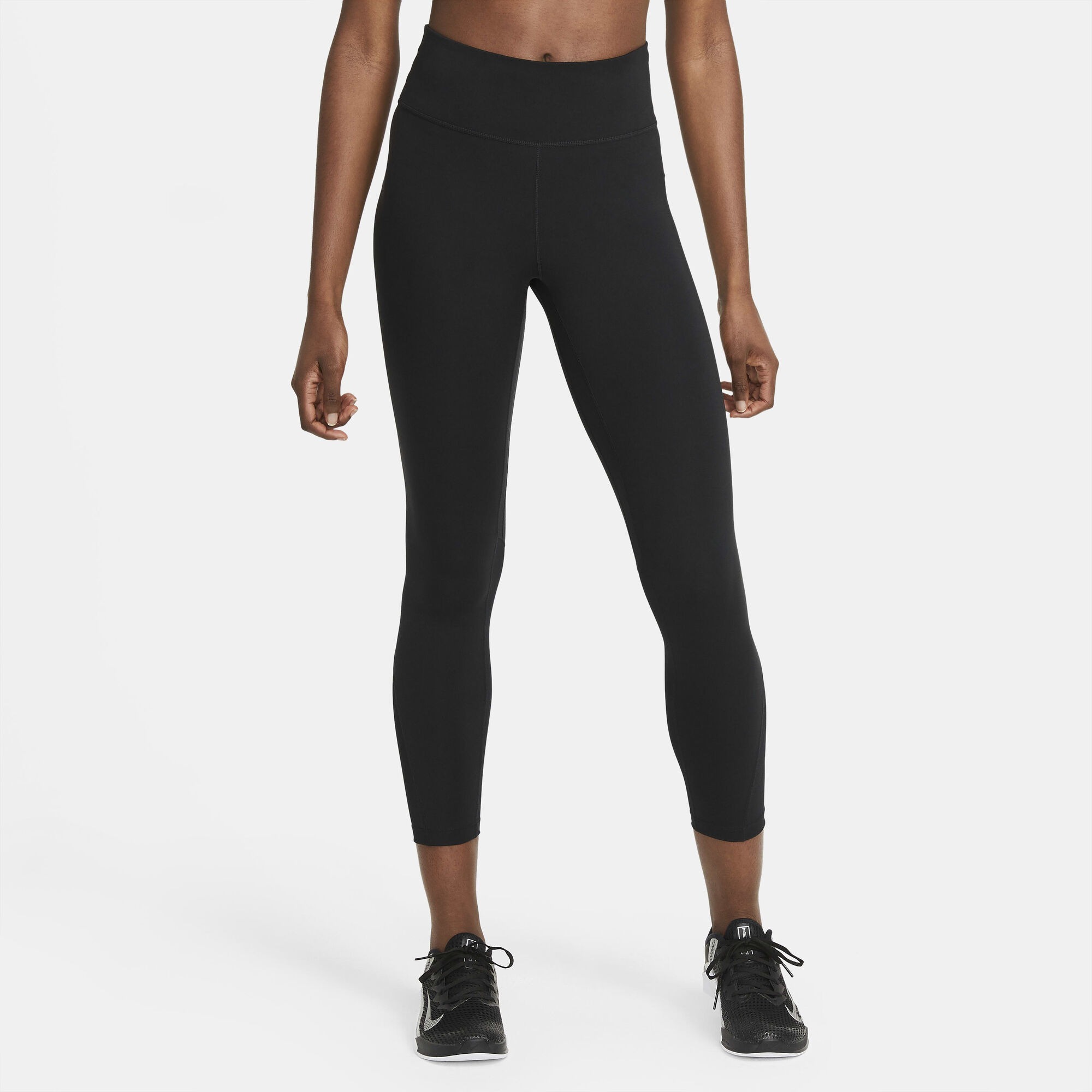 ONE MID-RISE 7/8 MESH-PANELLED LEGGINGS