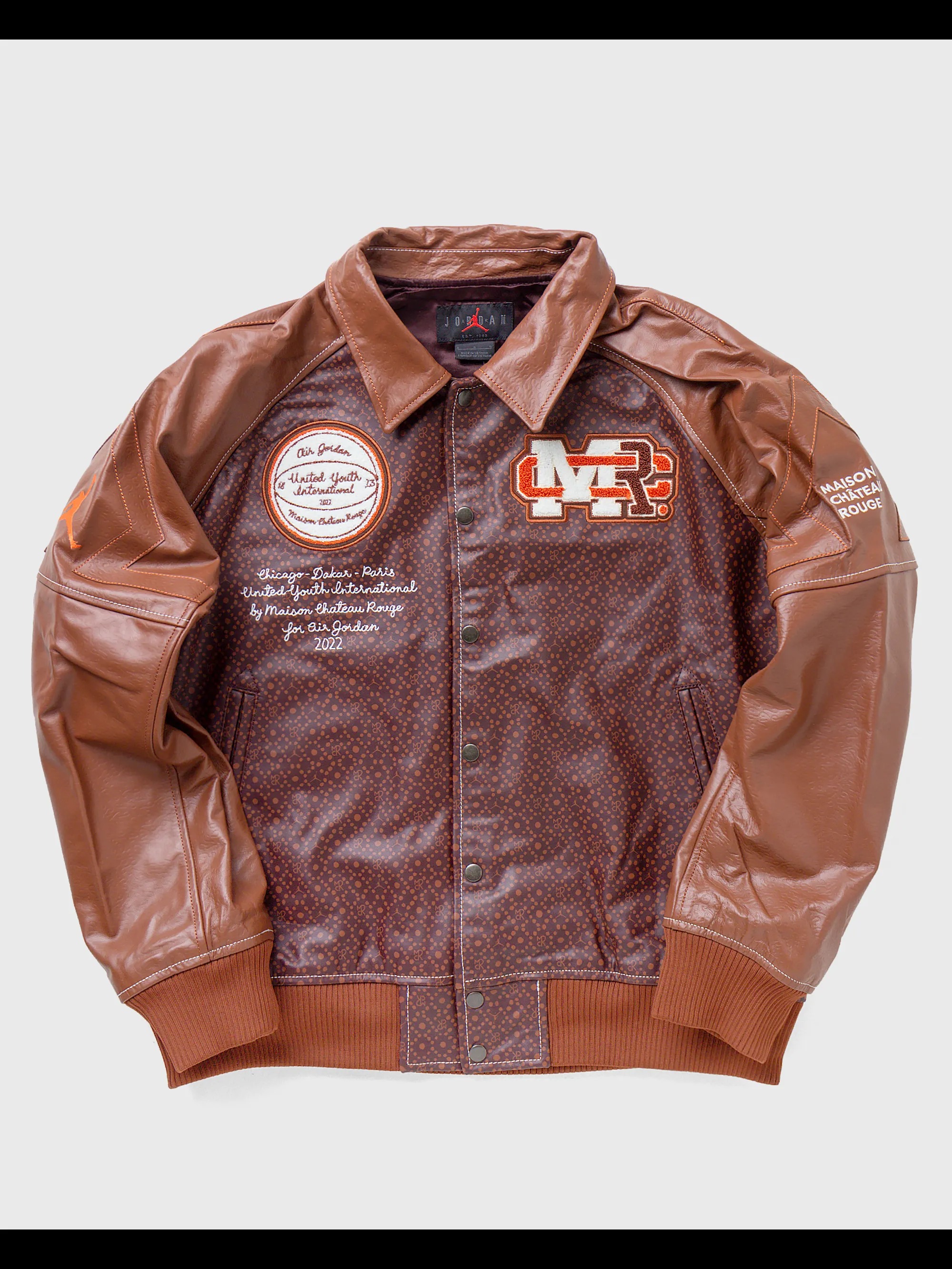 MAISON CHATEAU ROUGE X FLIGHT JACKET BROWN BASALT