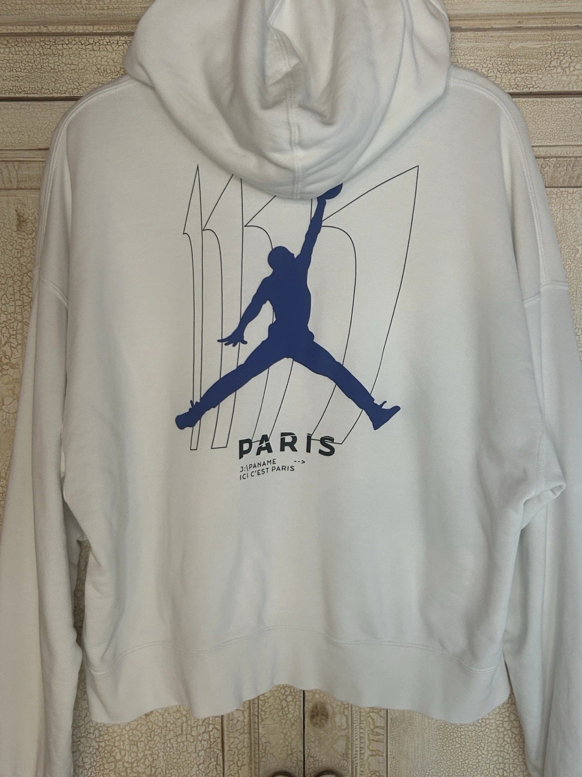 PARIS SAINT-GERMAIN HOODIE WHITE GAME ROYAL