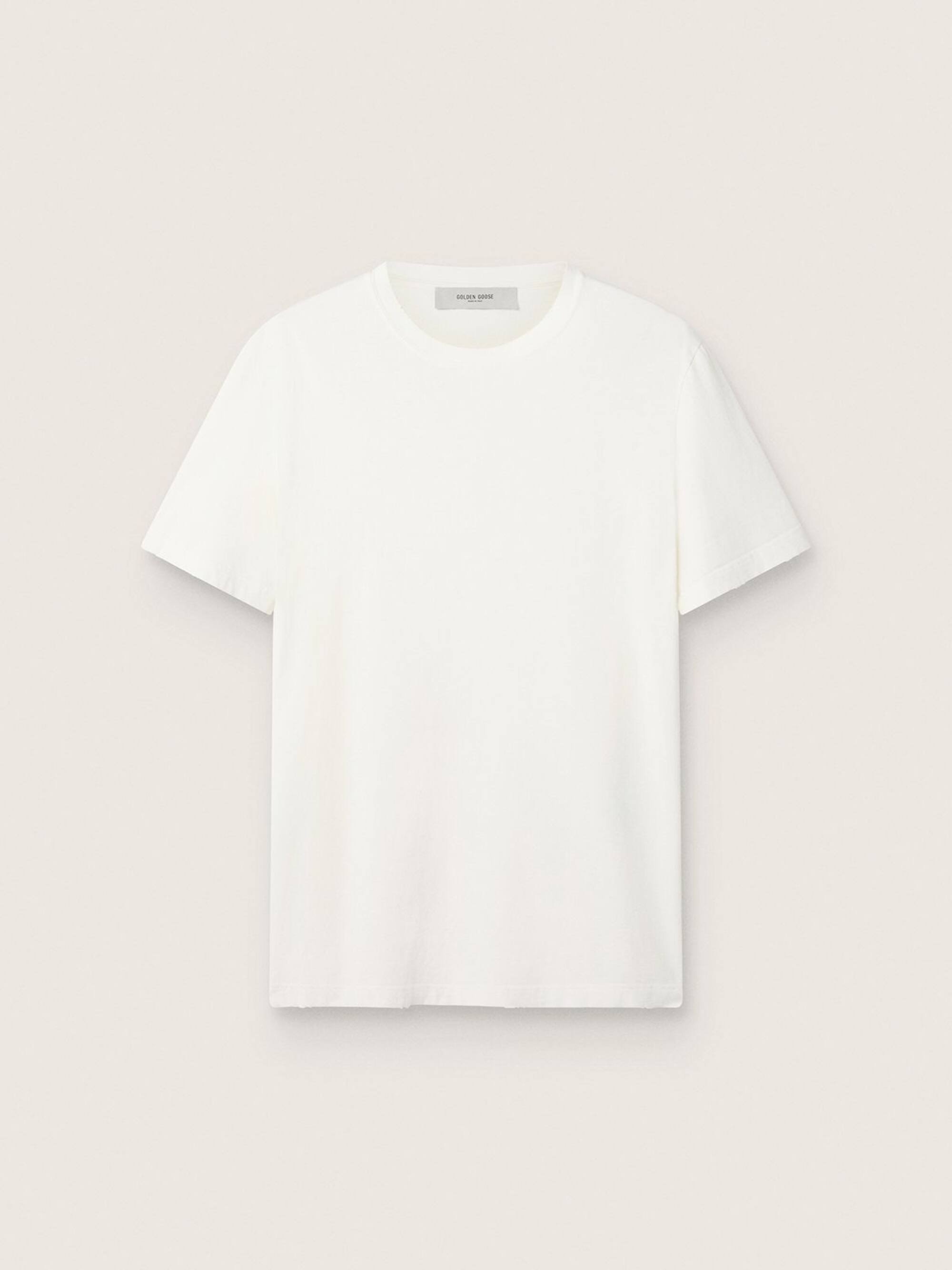 GOLDEN M'S REGULAR T-SHIRT DISTRESSED COTTON JERSE