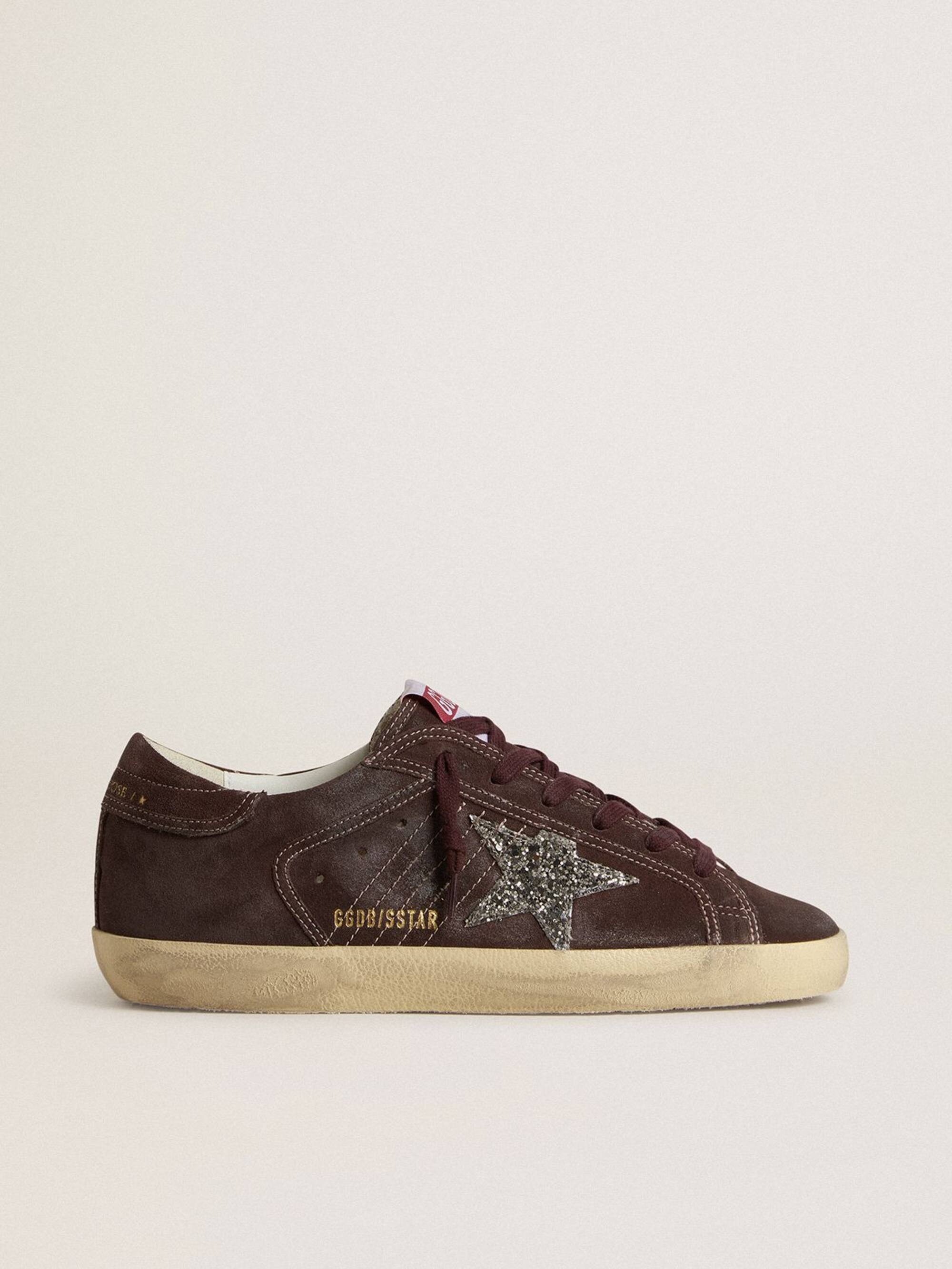 SUPER STAR SUEDE UPPER GLITTER STAR