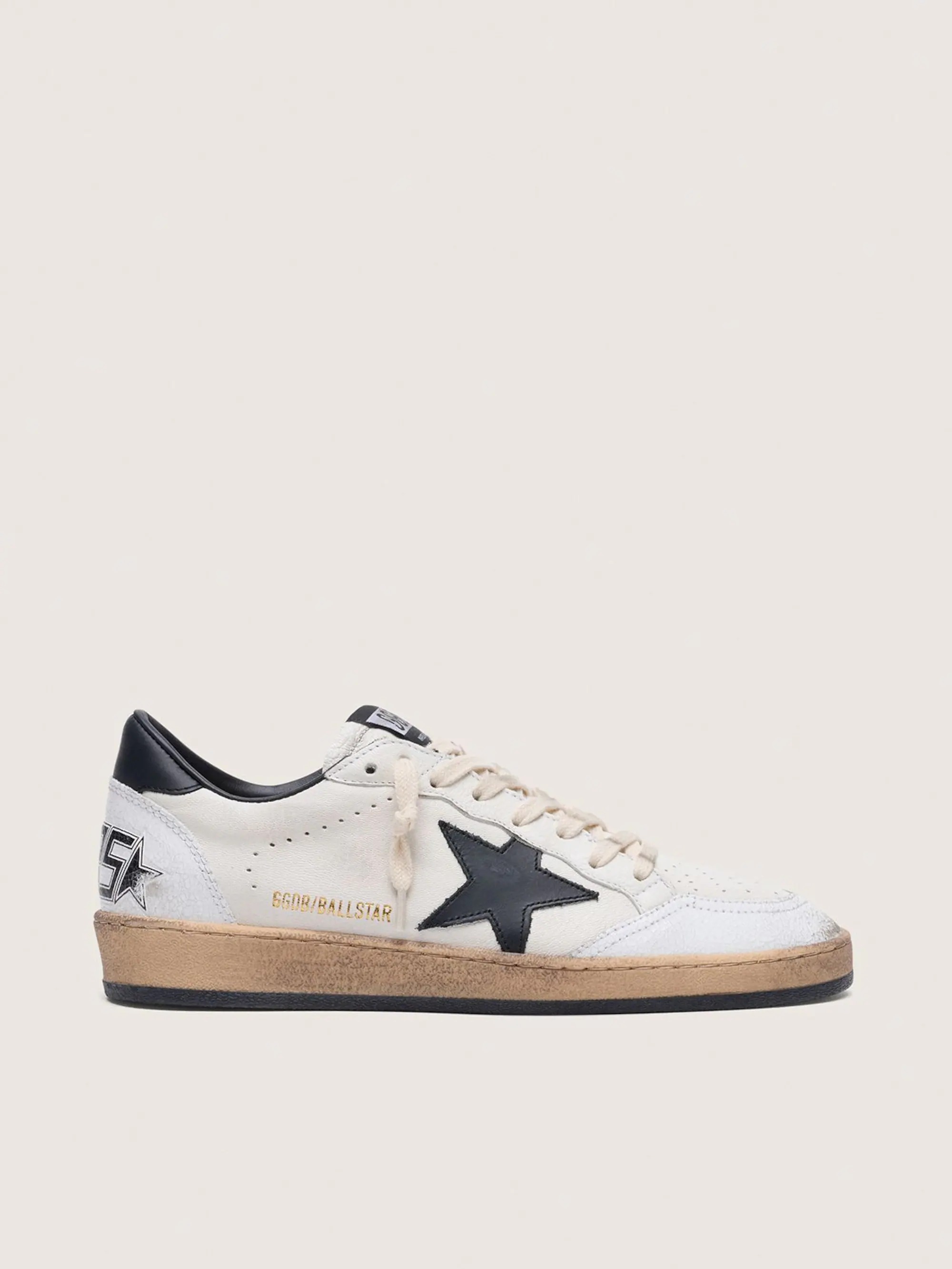 BALLSTAR NAPPA UPPER LEATHER STAR AND HEEL CRACK T