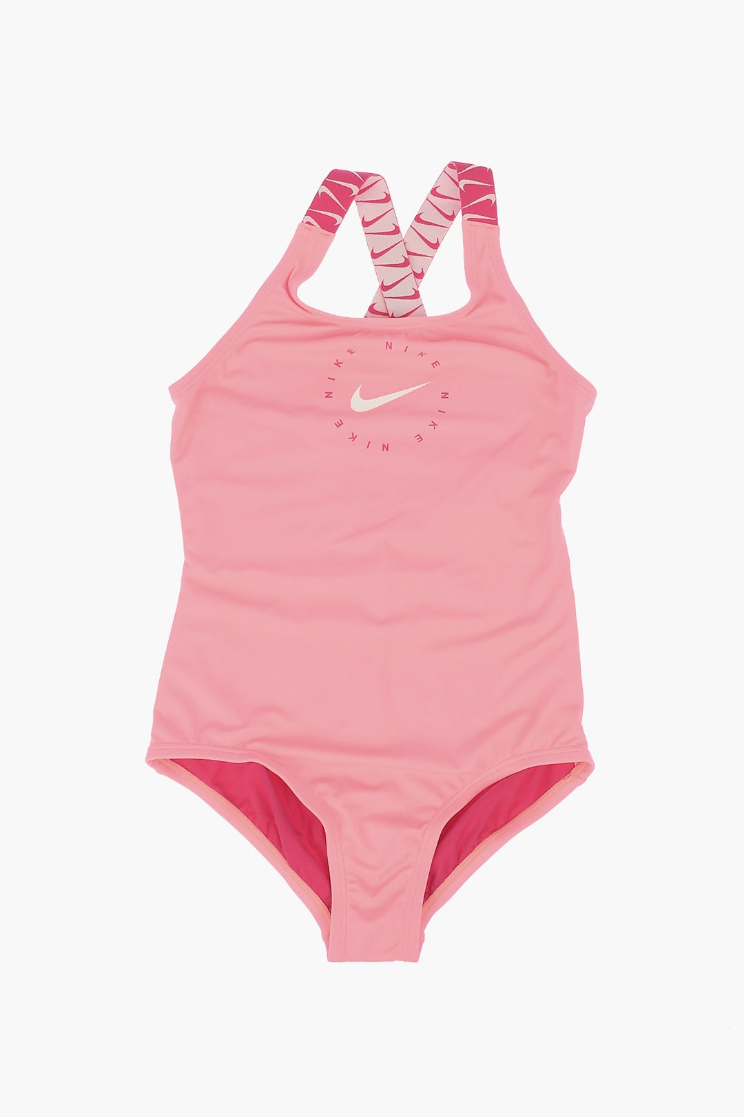 SWIMSUIT GIRLS LOGO TAPE CROSSBACK ONE PIECE SUNSET PULSE
