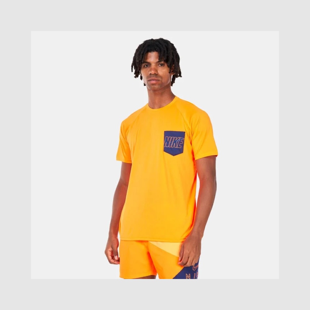 T-SHIRT MEN OUTLINE LOGO TOTAL ORANGE