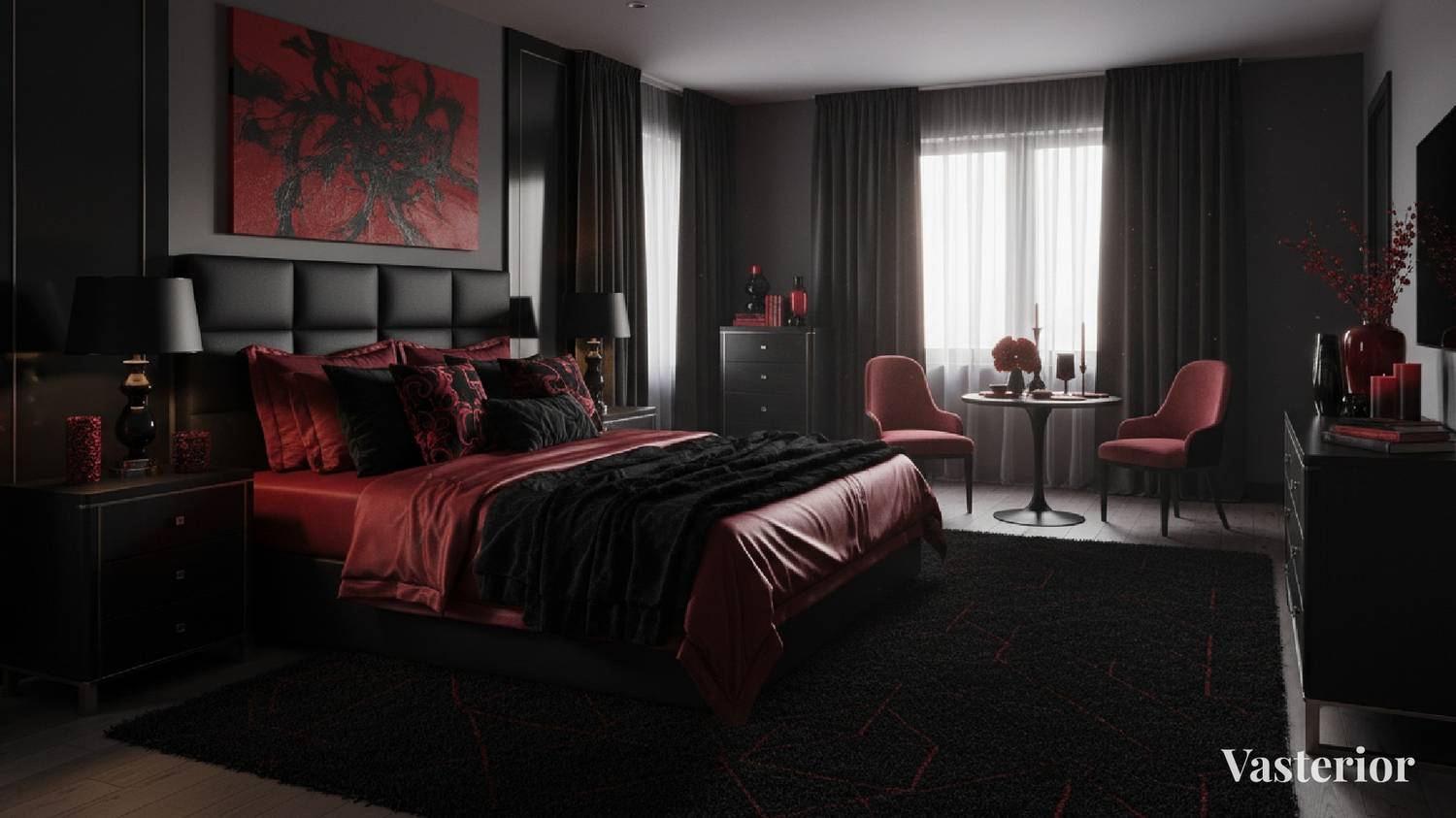 Chronic Fatigue at Home? Health Vastu Mistakes You're Living With - 6) Too Much Red or Black in the Bedroom - 1