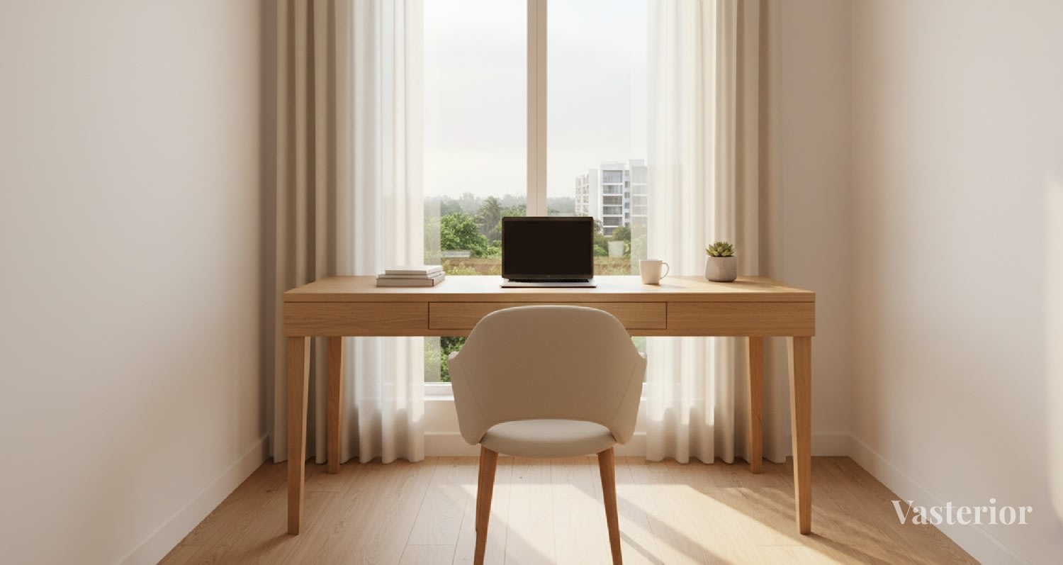 Vastu for Students & Professionals: Study Room Interiors That Improve Results - Study Table Placement & Sitting Direction (This is the Big One) - 1