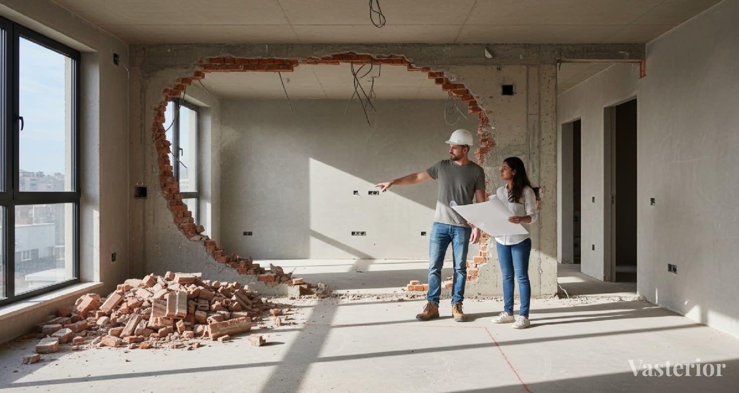 Renovation Mistakes That Cost You Lakhs: The Interior + Vastu Errors Most Homeowners Make - 1) Starting Demolition Without a Final Layout Plan - 1