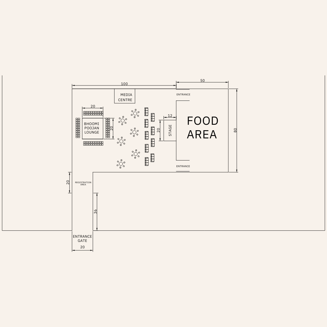 Luxury pool with classical architecture