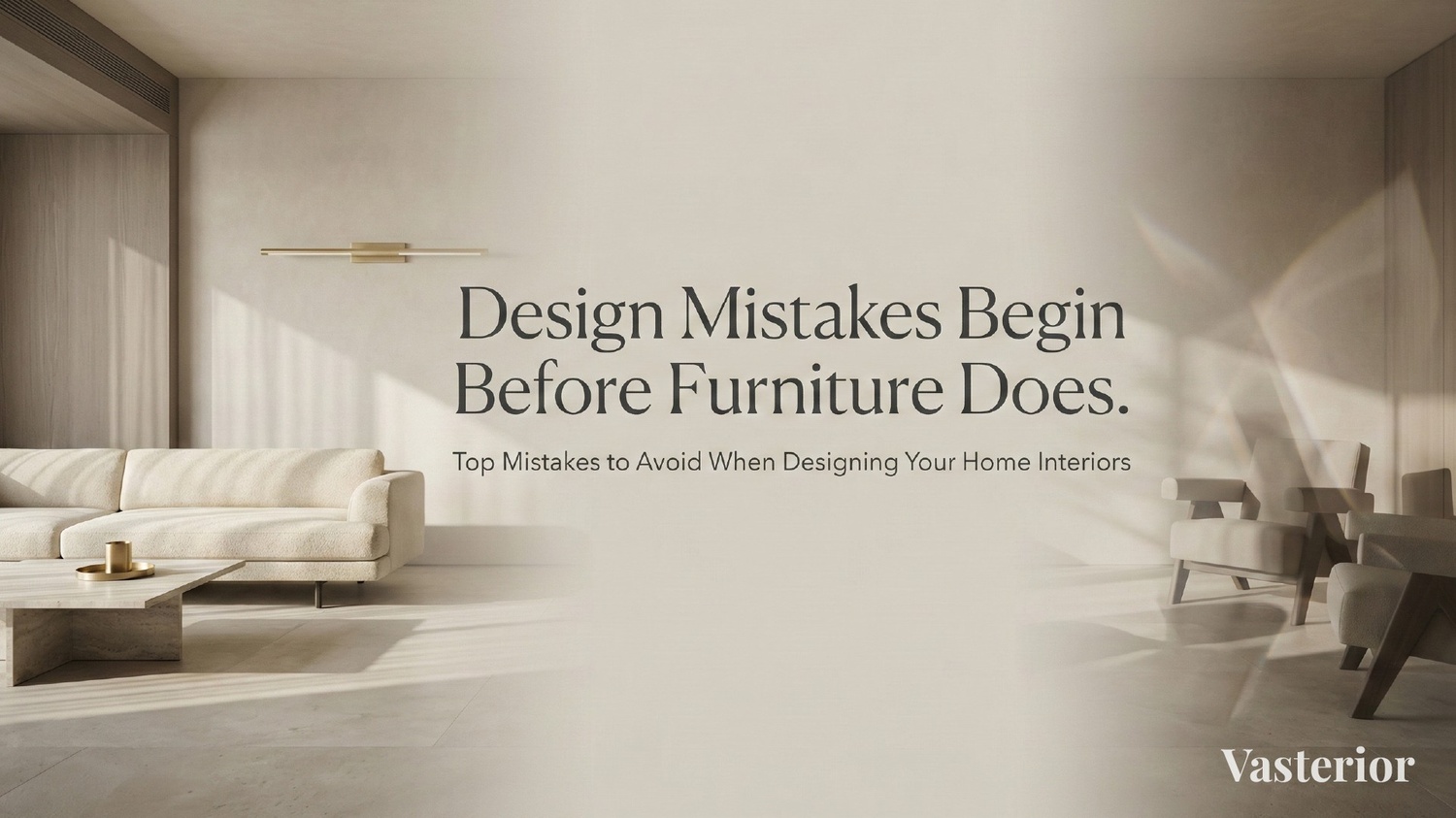 Top Interior Design Mistakes to Avoid | Vasterior