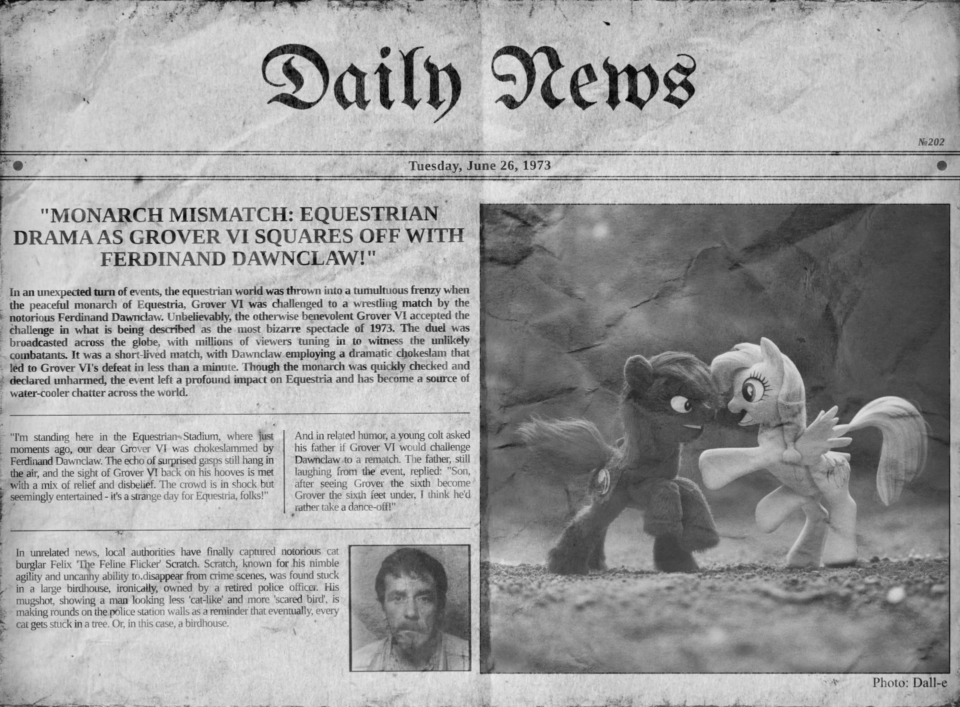 Output for the Workflow "(experimental) Neural Daily News (contemporary events & accurate mugshots)"