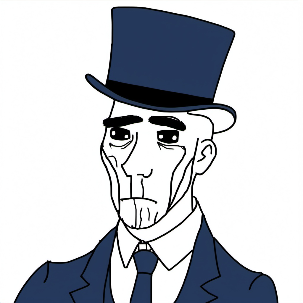 Output for the Glif "Wojak Generator"
