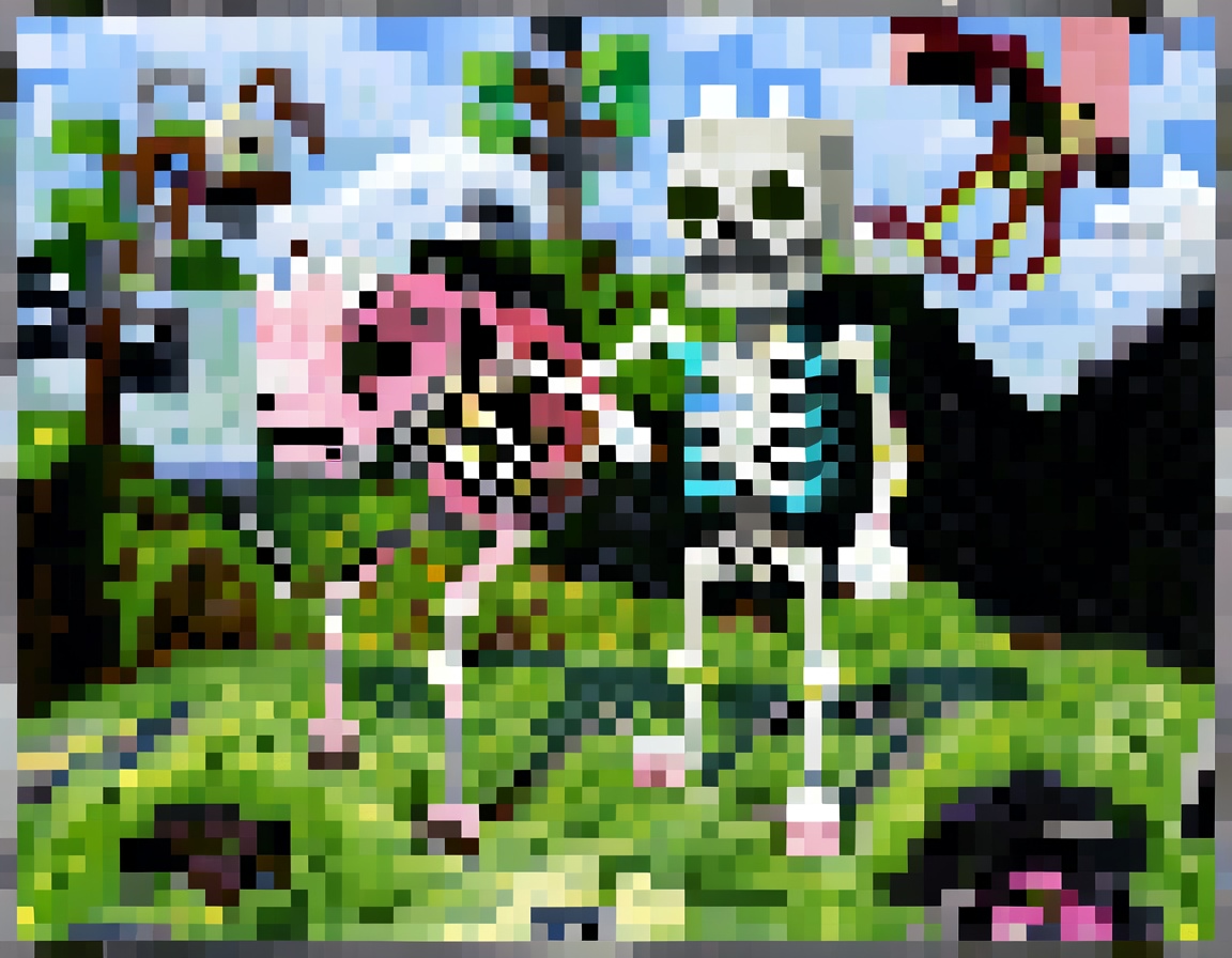 Output for the Glif "Minecraft Painting Style Lora"