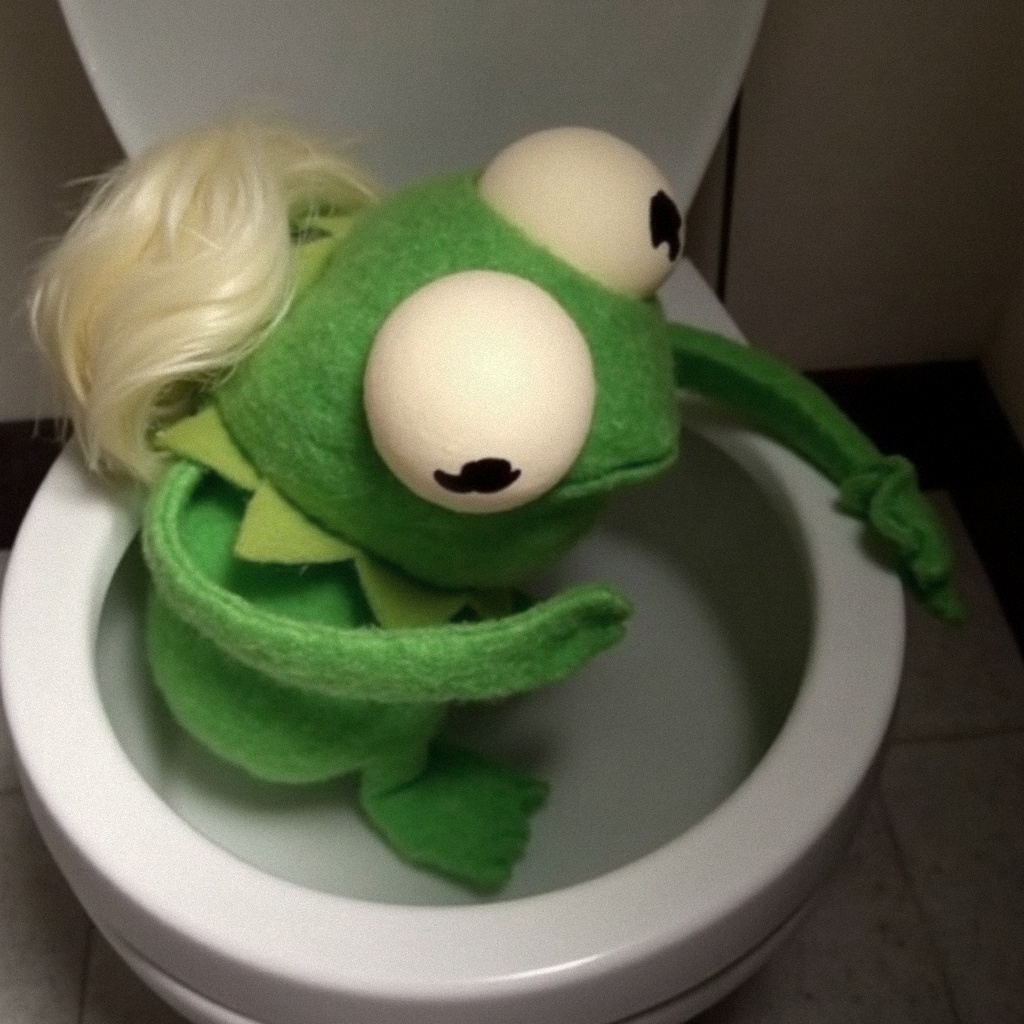 Output for the Glif "Kermit meme LoRa"