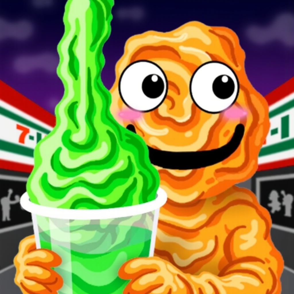Output for the Glif "Gently Fried v4.1"
