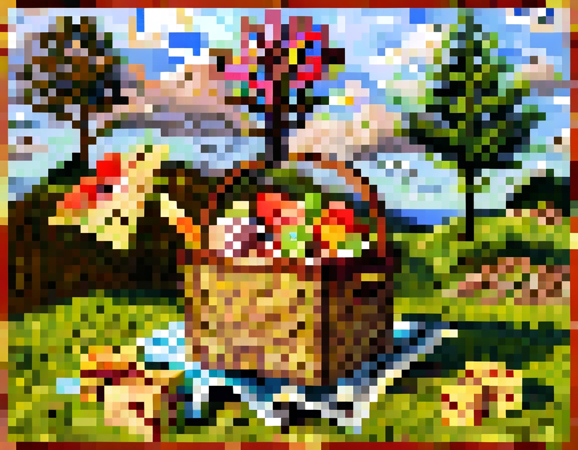 Output for the Glif "Minecraft Painting Style Lora"