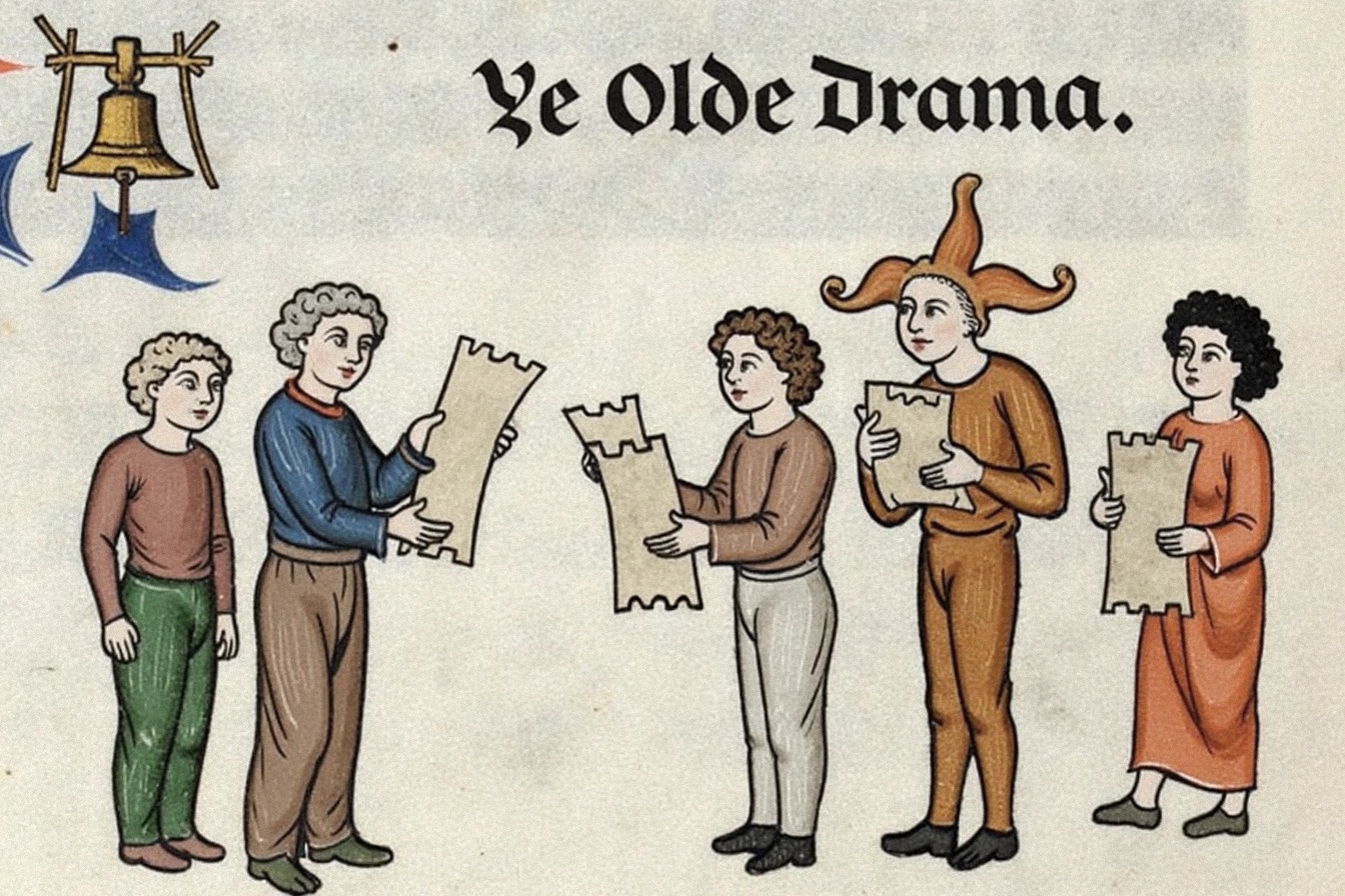 Output for the Glif "Weird Medieval Memes"