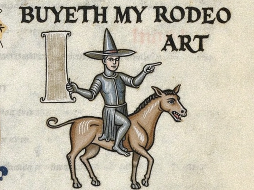 Output for the Glif "Weird Medieval Memes"