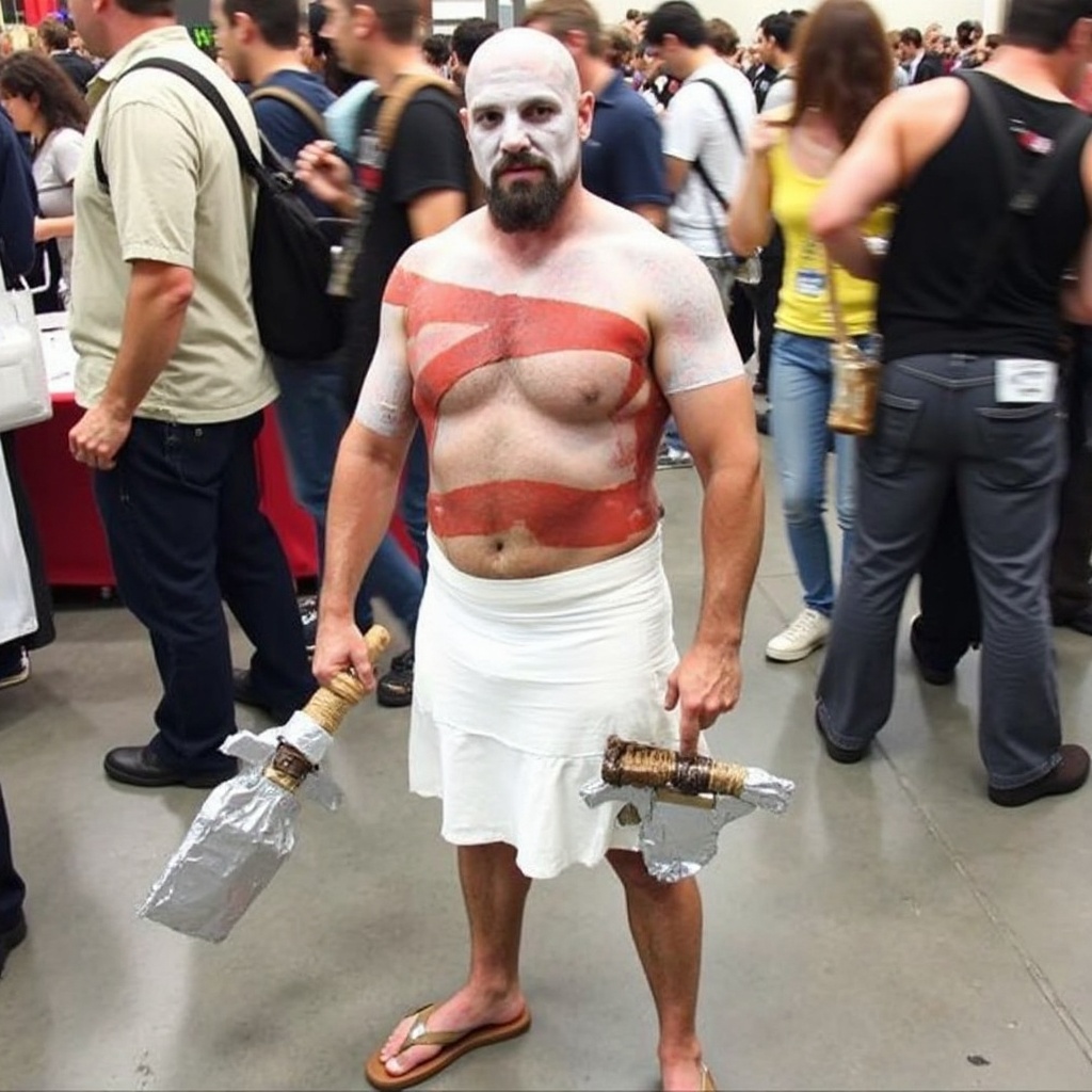 Output for the Glif "Bad cosplay (FLUX dev LoRa)"