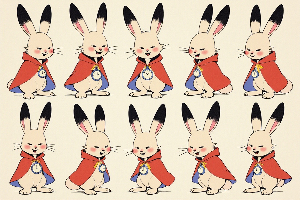 Output for the Glif "Flux Dev Character Expression Sheet"