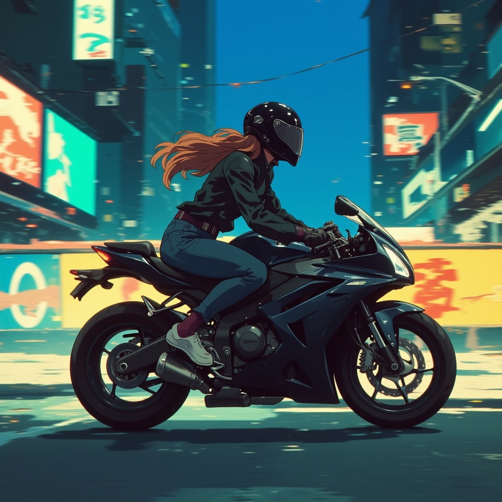 Output for the Glif "90s Anime LoRA "