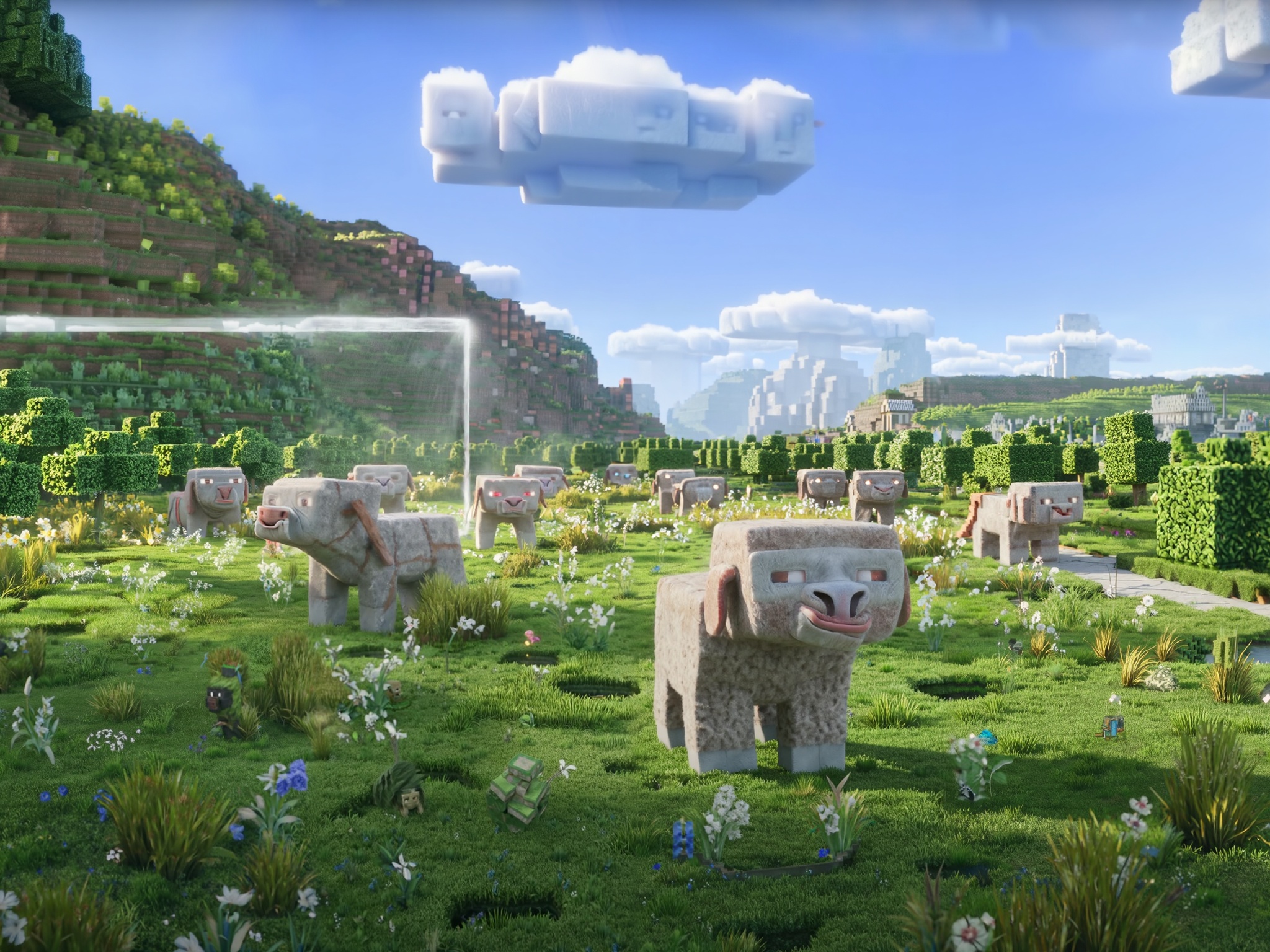 Output for the Glif "'A MineCraft Movie' LoRa from fofr"