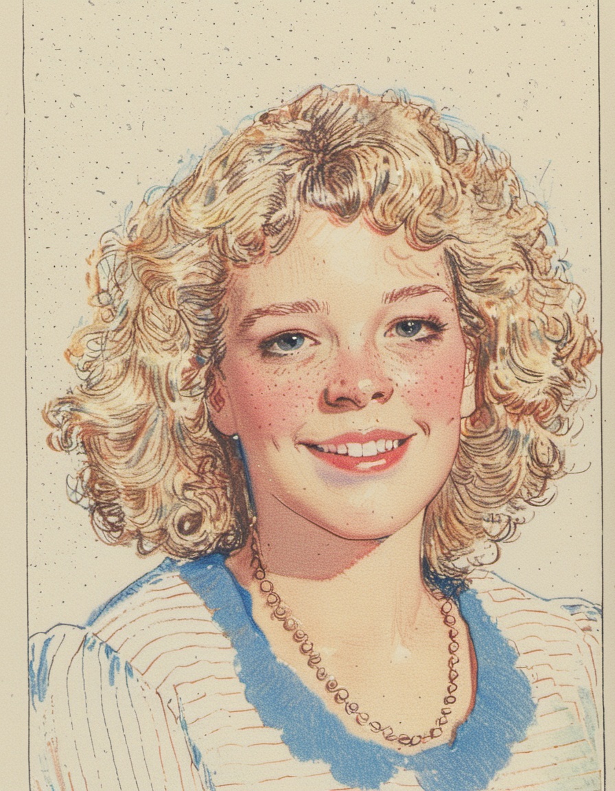 Output for the Glif "The Point Illustration Portraits (Araminta's LoRa) "