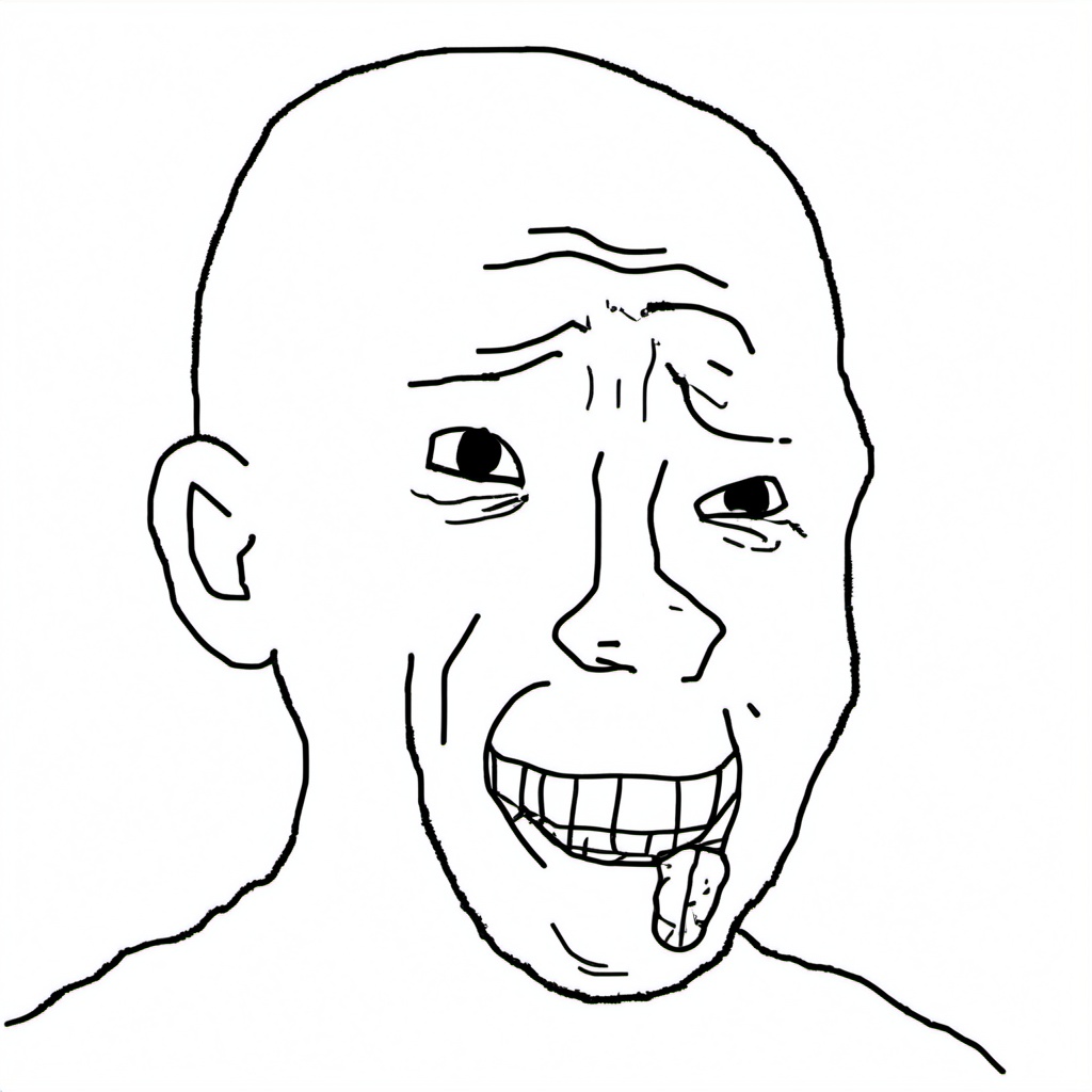 Output for the Glif "Wojak Generator"