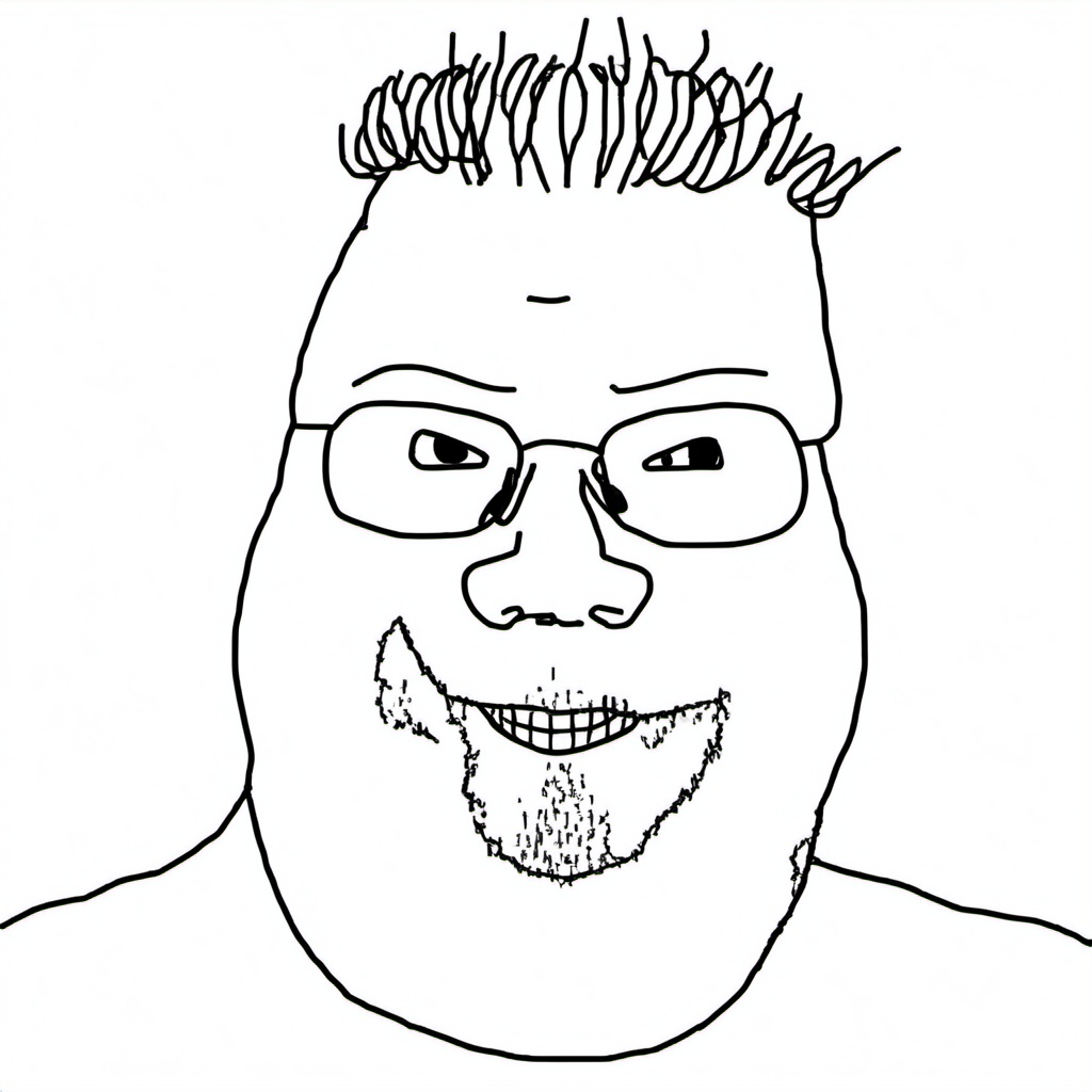 Output for the Glif "Wojak Generator"