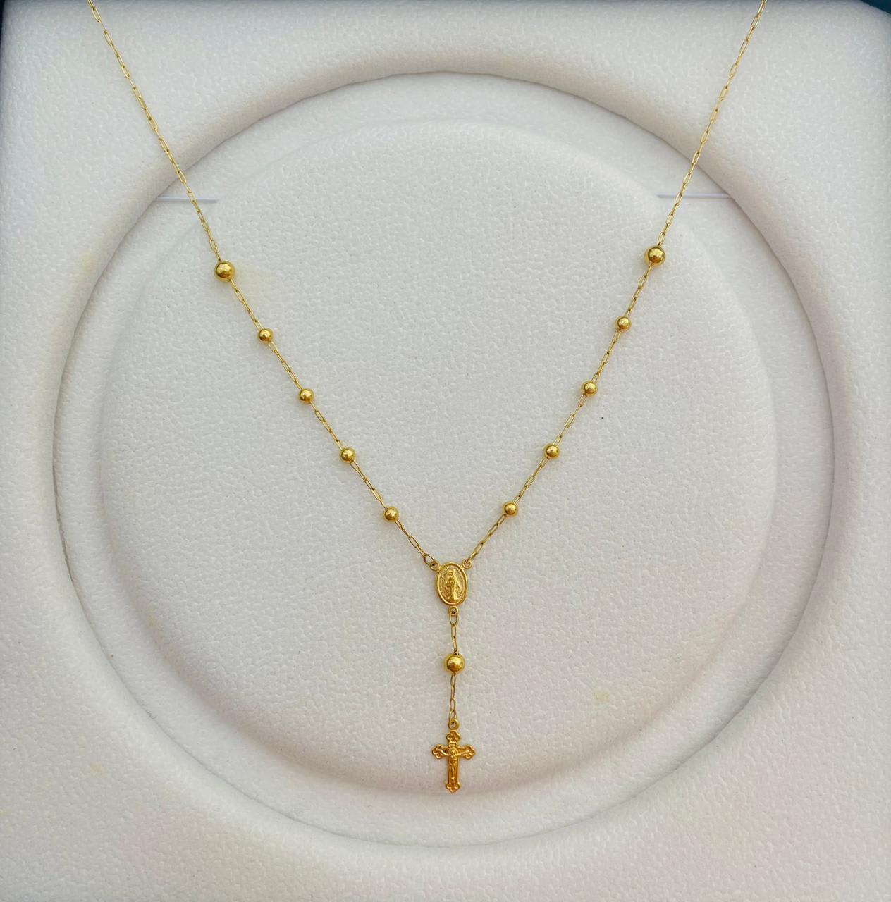 Collar Denario de Oro 18k 