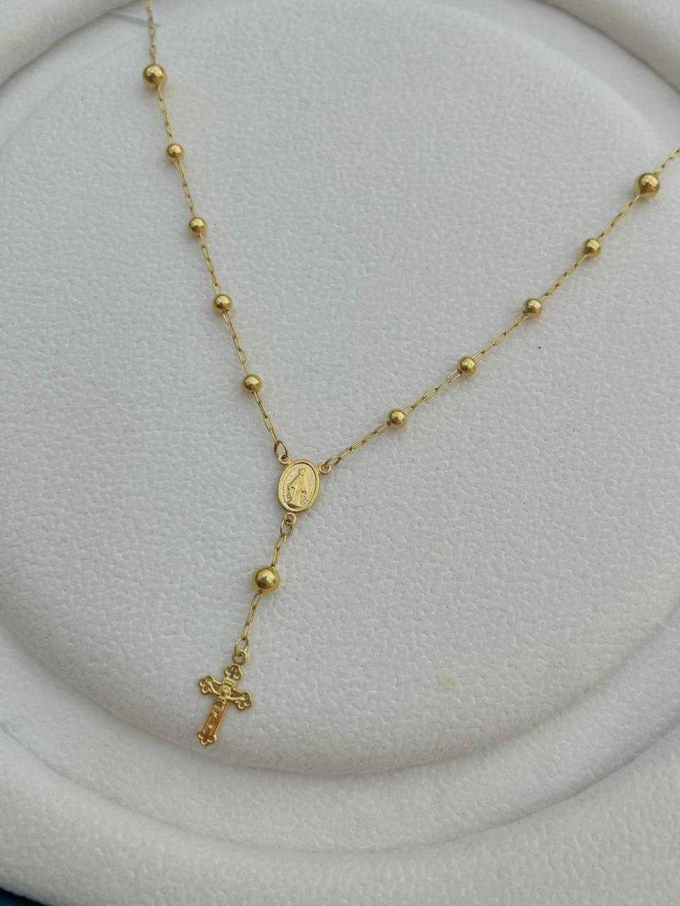 Collar Denario de Oro 18k 