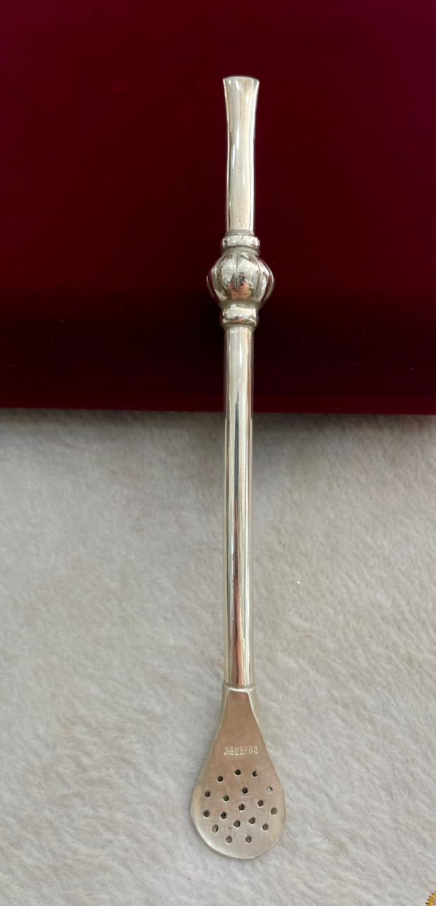 Bombilla para Tereré de Plata con Abicha