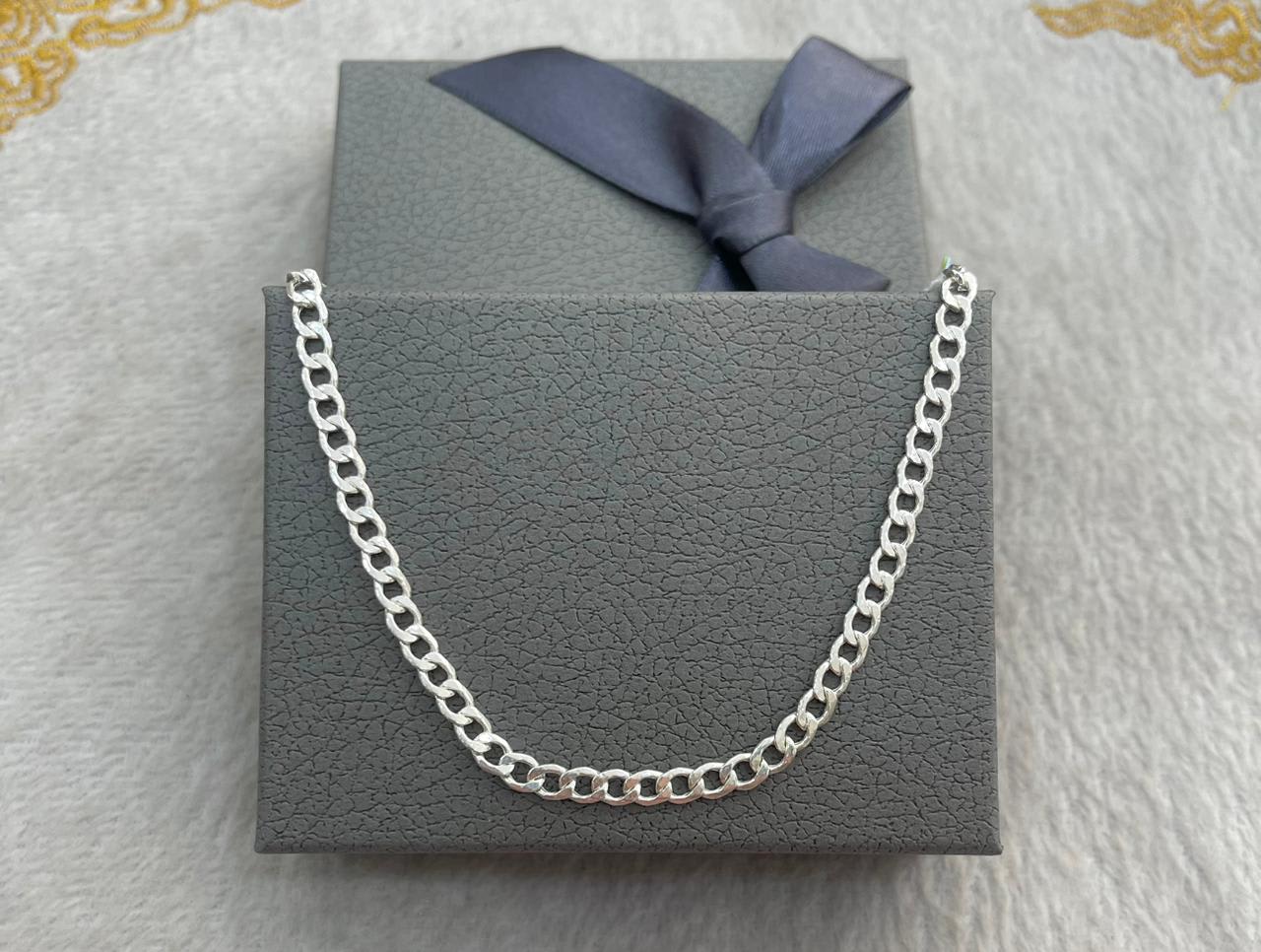 Pulsera de Plata Grumet Fina Para Caballero