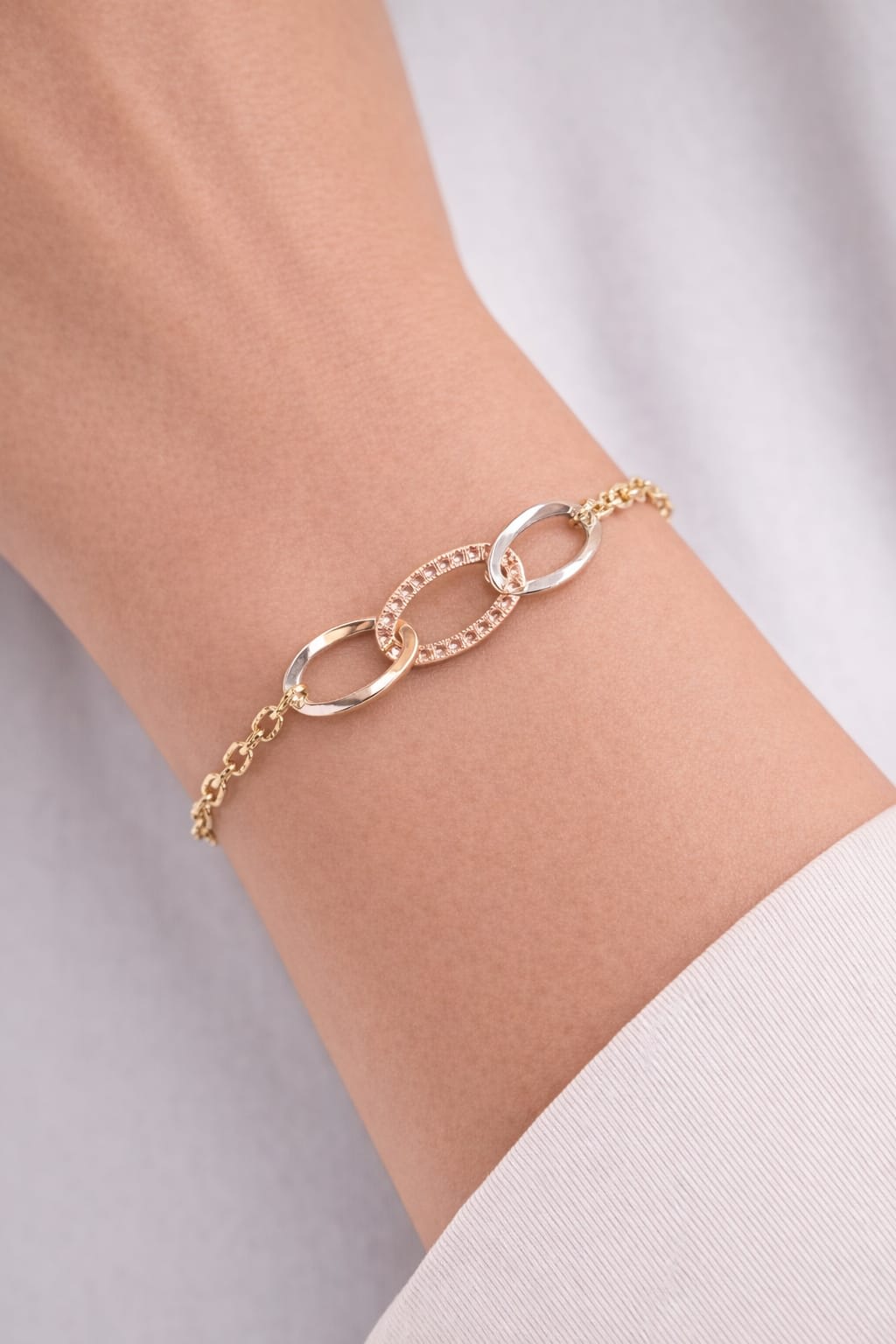 Pulsera 3 Oros 18k