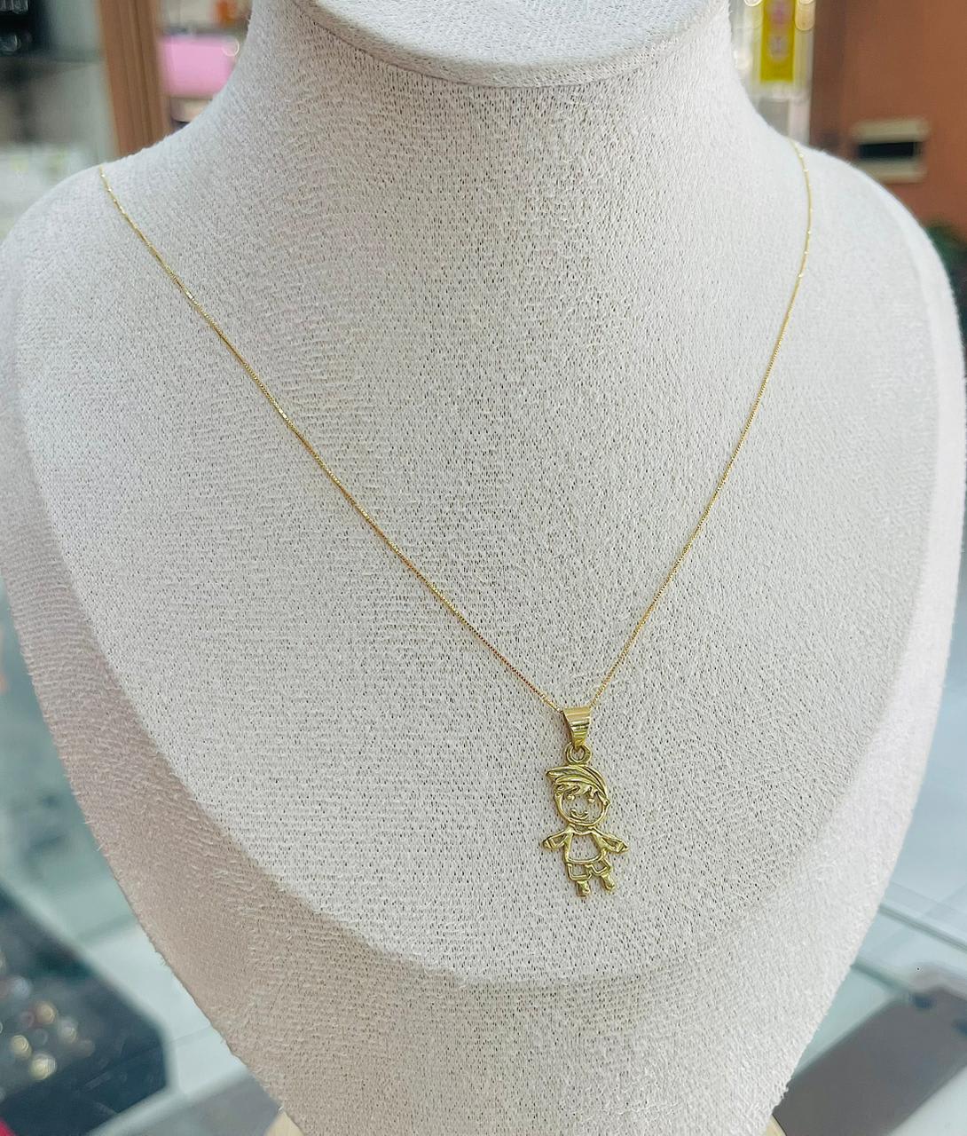 IDEAL PARA MAMÁ Cadena + Dije Nene de Oro 18K