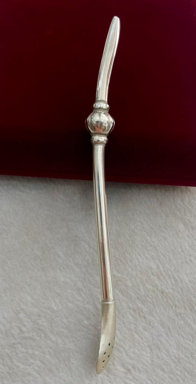 Bombilla para Tereré de Plata con Abicha