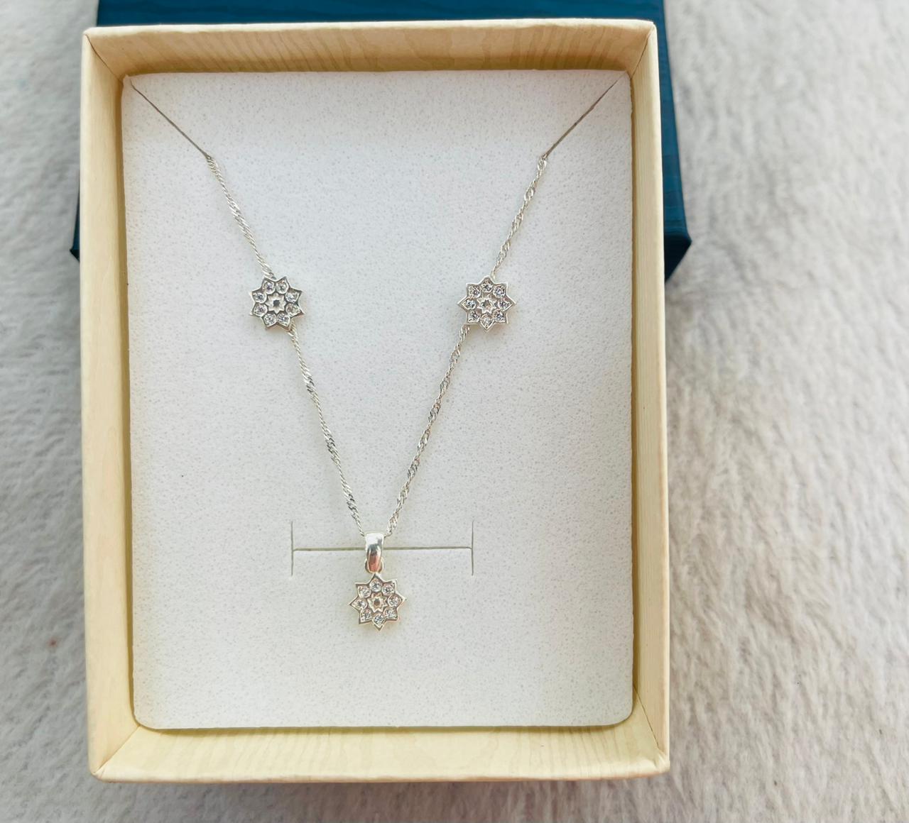 Juego de Plata Florcita con Circones