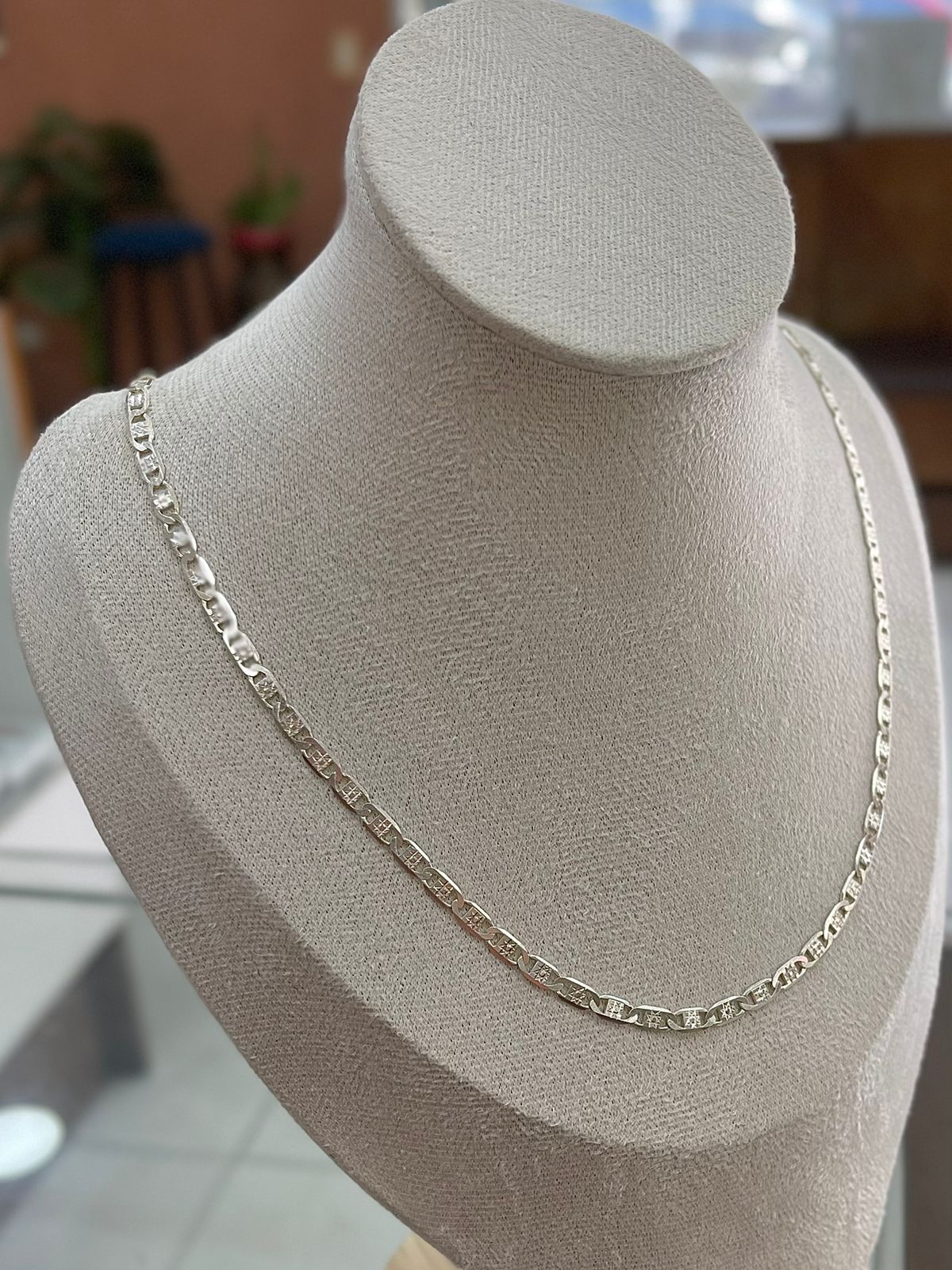 Cadena de Plata Gucci Plana