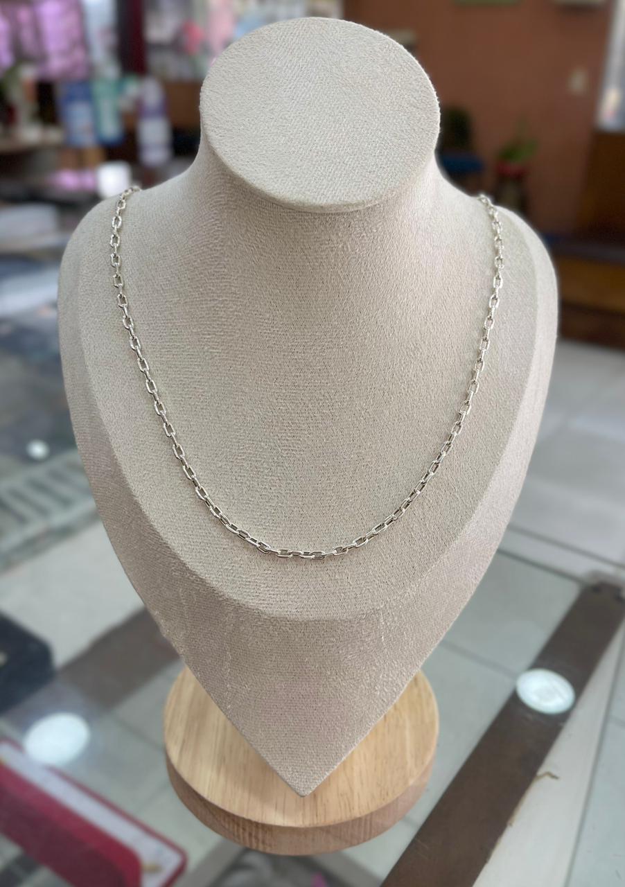 Cadena de Plata Eslabón Alargado