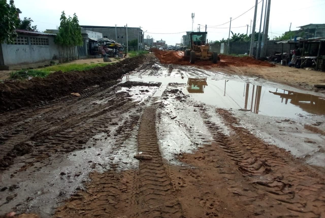 Gonzagueville: Les travaux d’aménagement routier avancent à un rythme soutenu