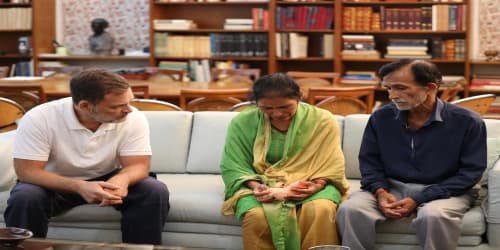 Leader of Opposition Shri Rahul Gandhi met Ankita Bhandari’s family in New Delhi on August 15, 2026